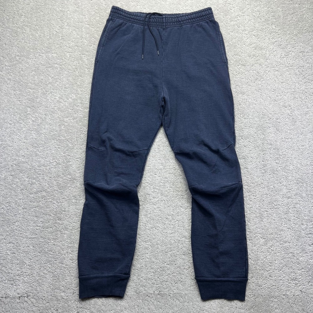 Needles Sweatpants Mens Large Navy Blue Faded Cotton Joggers Japan Nepenthes